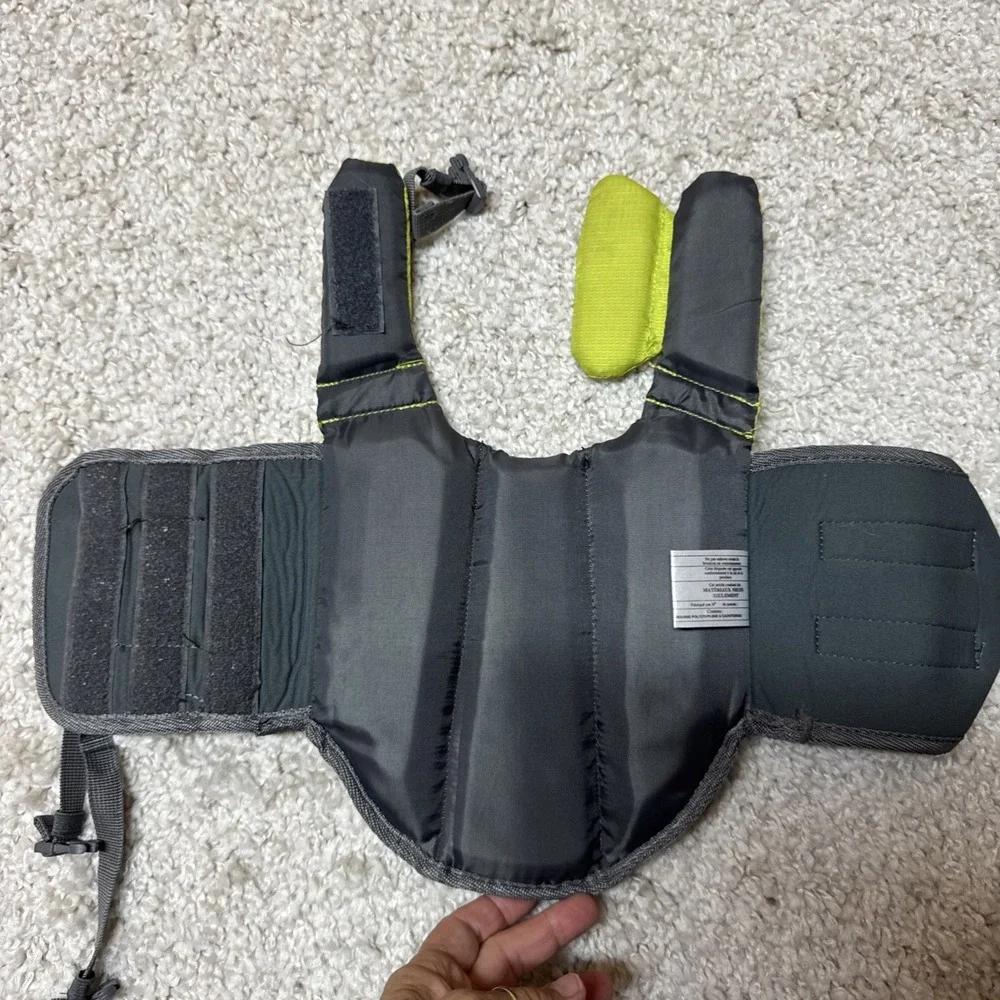 Top Paw Yellow Green Neoprene Dog Life Jacket Size X small 5-15 LBS‎